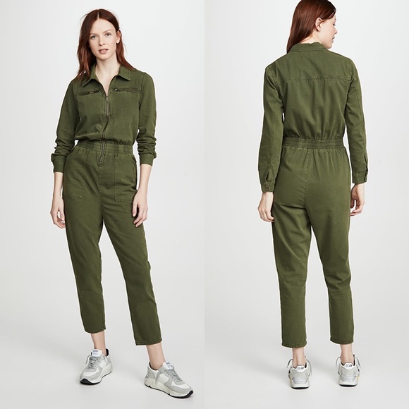 blank denim utility romper